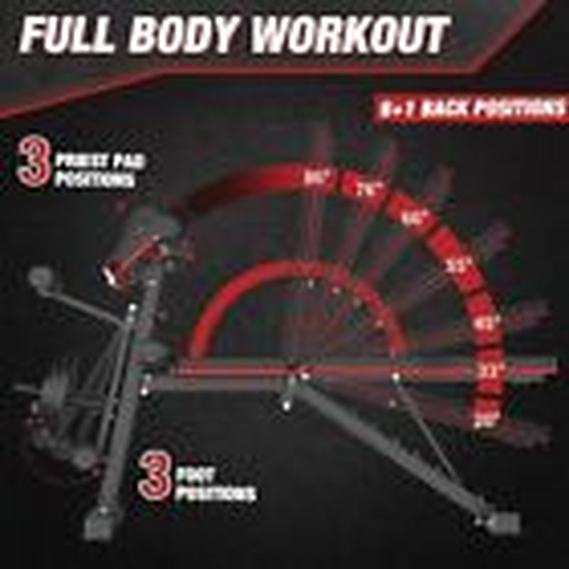 Adjustable Weight Bench, Bench Press for Full Body Workout, 880 Lbs Workout