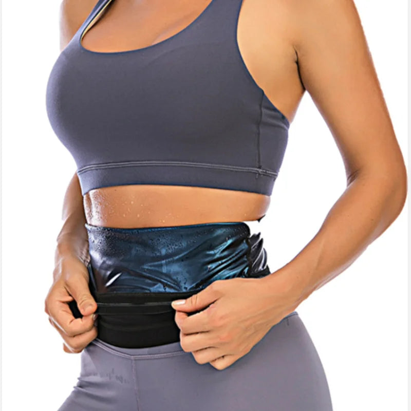 Sauna Waist Trimmer Belly Wrap Workout Sport Sweat Band Abdominal Trainer Weight Loss Body Shaper Tummy Control Slimming Belt